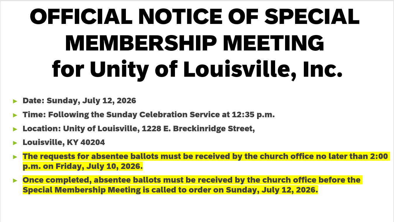 SpeciAL mEETING